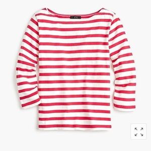 NWT J. Crew Structured Boatneck T-Shirt